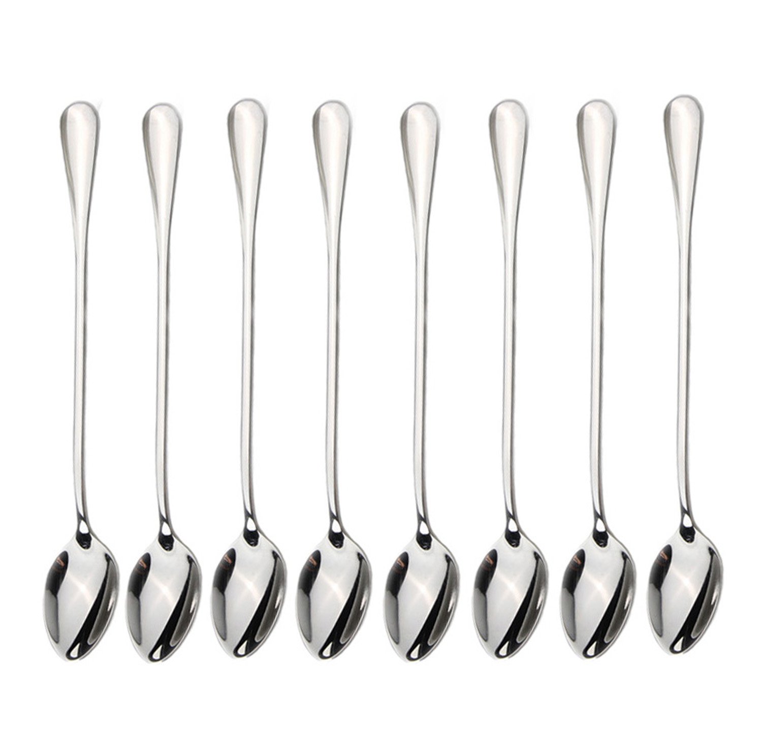 Longhandled ice tea spoon, cocktail stir spoons, stainless steel
