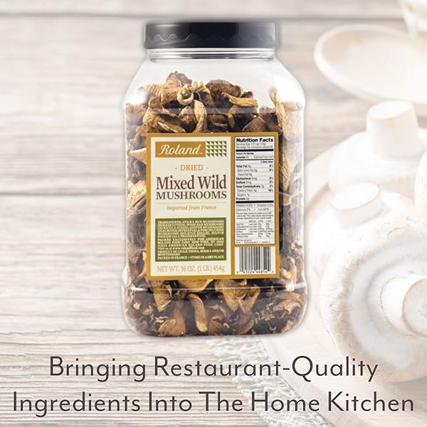 ROLAND FOODS DRIED MIXED WILD MUSHROOMS SPECIALTY IMPORTED FOOD ,16 OUNCE (PACK OF 1)