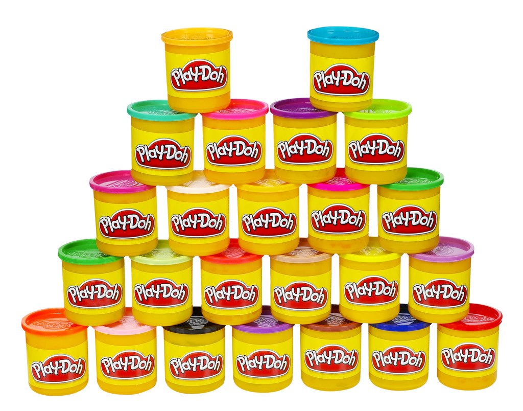 24 botes de plastilina de colores Play-Doh por 10,49€