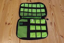 LINGJIA Organisateur De Câbles Portable 11x19.5 Cm – Pochette Tissu Oxford Pour Chargeurs & Accessoires Tech