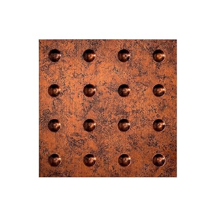 Fasade Easy Installation Dome Moonstone Copper Lay In Ceiling