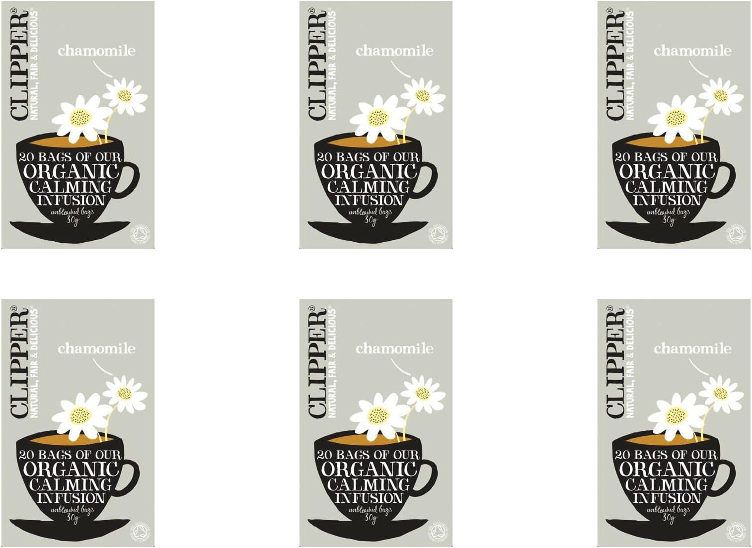 (6 PACK) - Clipper Chamomile| 20 Bags |6 PACK - SUPER SAVER - SAVE MONEY