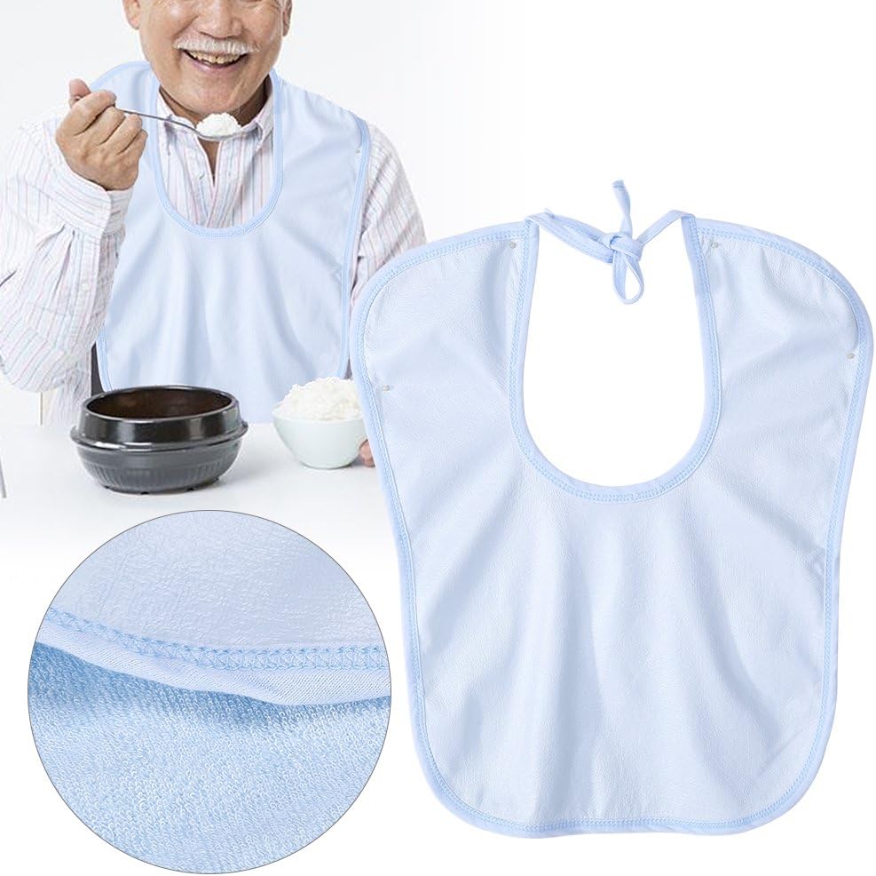Adult Bibs Clothing Protector 12 x 16Inch Waterproof Mealtime Bib Elder