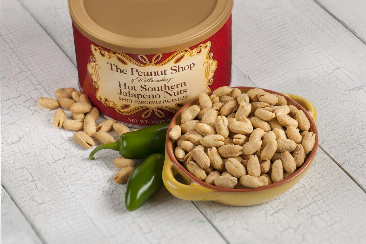 The Peanut Shop of Williamsburg Hot Southern Jalapeno Nuts, 32 Ounce