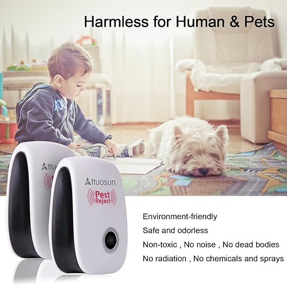 Ultrasónica repelente de plagas, attuosun 6 unidades electrónica ...