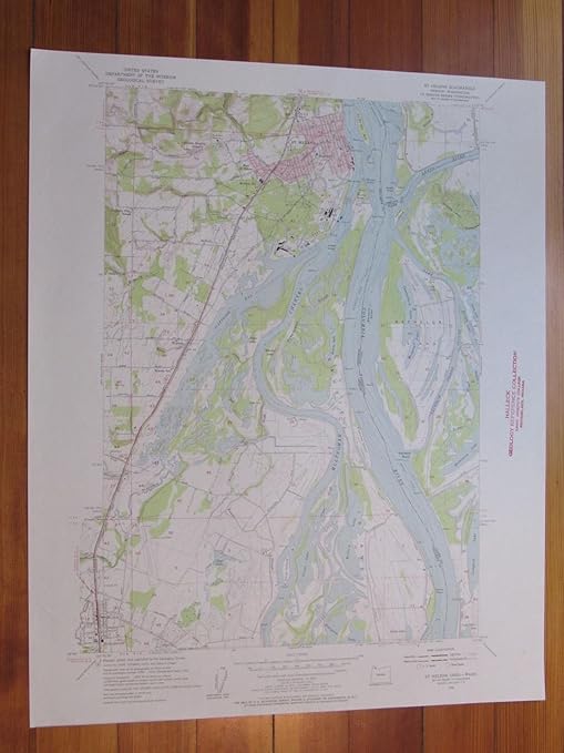 Saint Helens Oregon 1957 Original Vintage USGS Topo Map