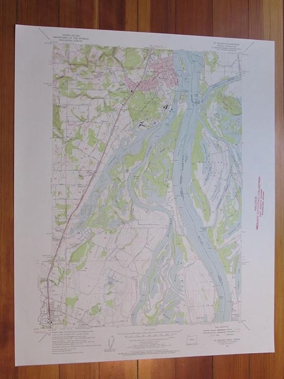 Saint Helens Oregon 1957 Original Vintage USGS Topo Map