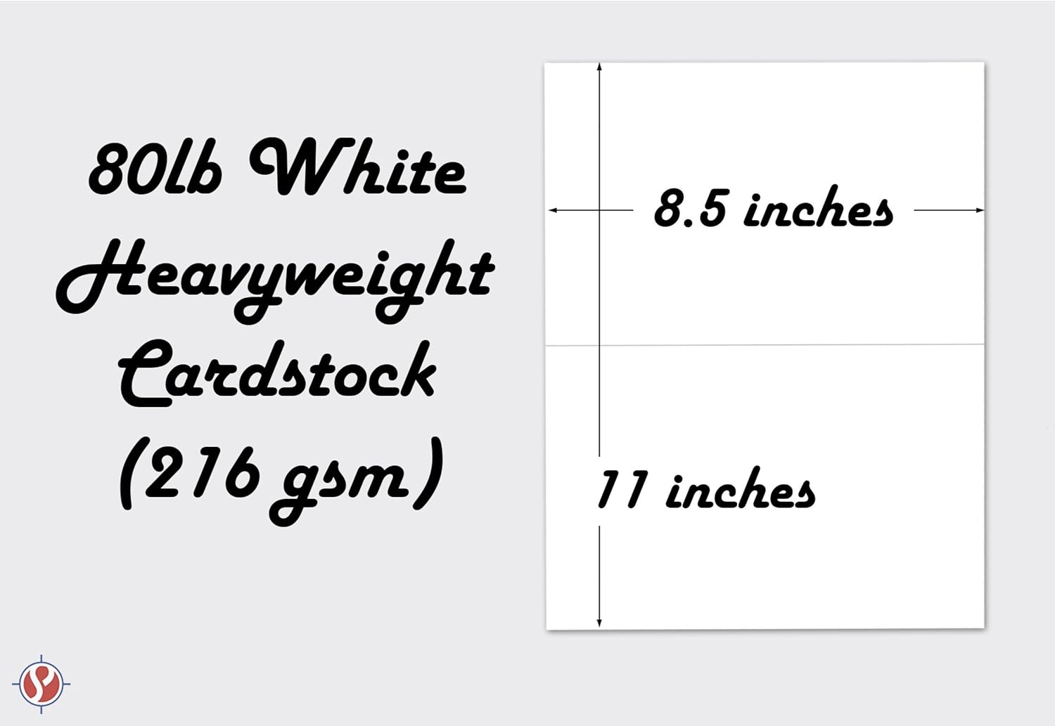 Blank Half Fold Greeting Cards - 8.5 x 5.5 Inch Heavyweight White Card Stock Paper - for Birthday, Wedding, Holiday, Anniversary Invitations, and All Occasions - Bulk Pack of 100 Cards : Office Products