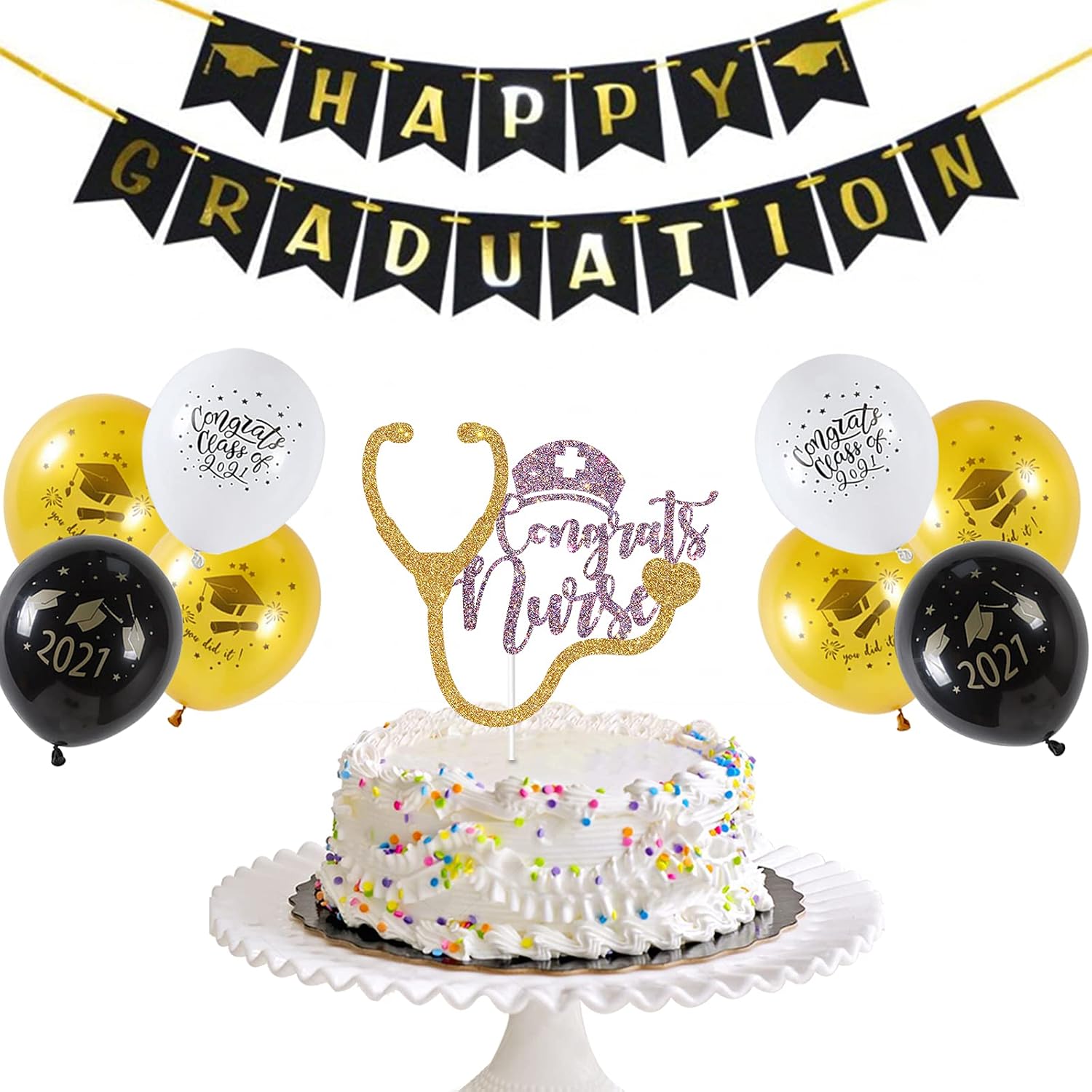 Purple Glitter Congrats Nurse Cake Topper Medical College Graduate Party Supplies Rn Bsn Sing Nurse Gard Cake Decorations Party Supplies Toys Games Vlaxy Rs
