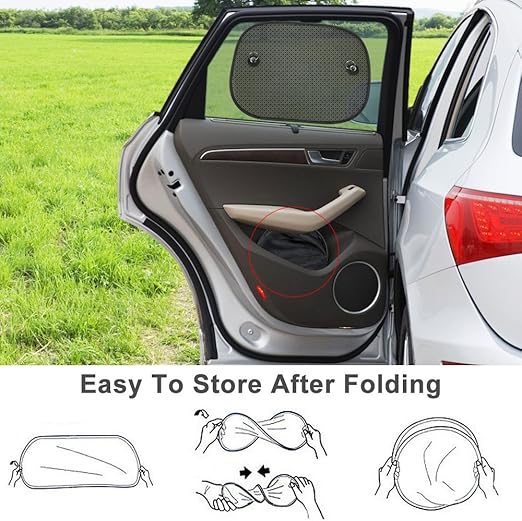 Parsoleil Pour Voiture Adhesion Sans Ventouse Pare Soleil Bebe 51 X 31 Cm Tres Et Normal Sombre Protection Uv Chaleur Facile A Poser Pare Soleil Voiture Bebe Enfant 4 Pack 2 Pieces Accessoires Auto Auto