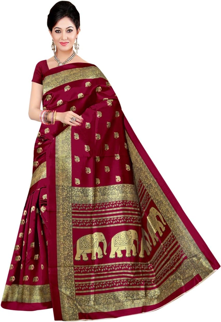 Women's Art Silk Saree With Blouse (ART-02)