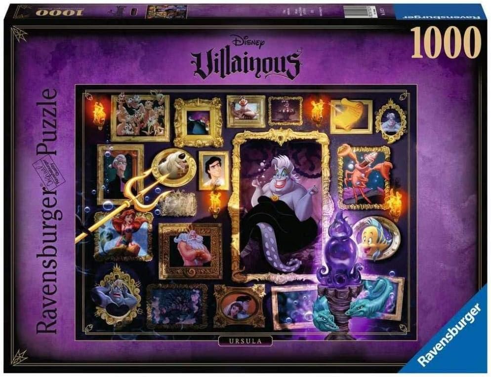 Disney Villainous Ursula Panorama Puzzle 1000 Piece Professional Soft Click Jigsaw