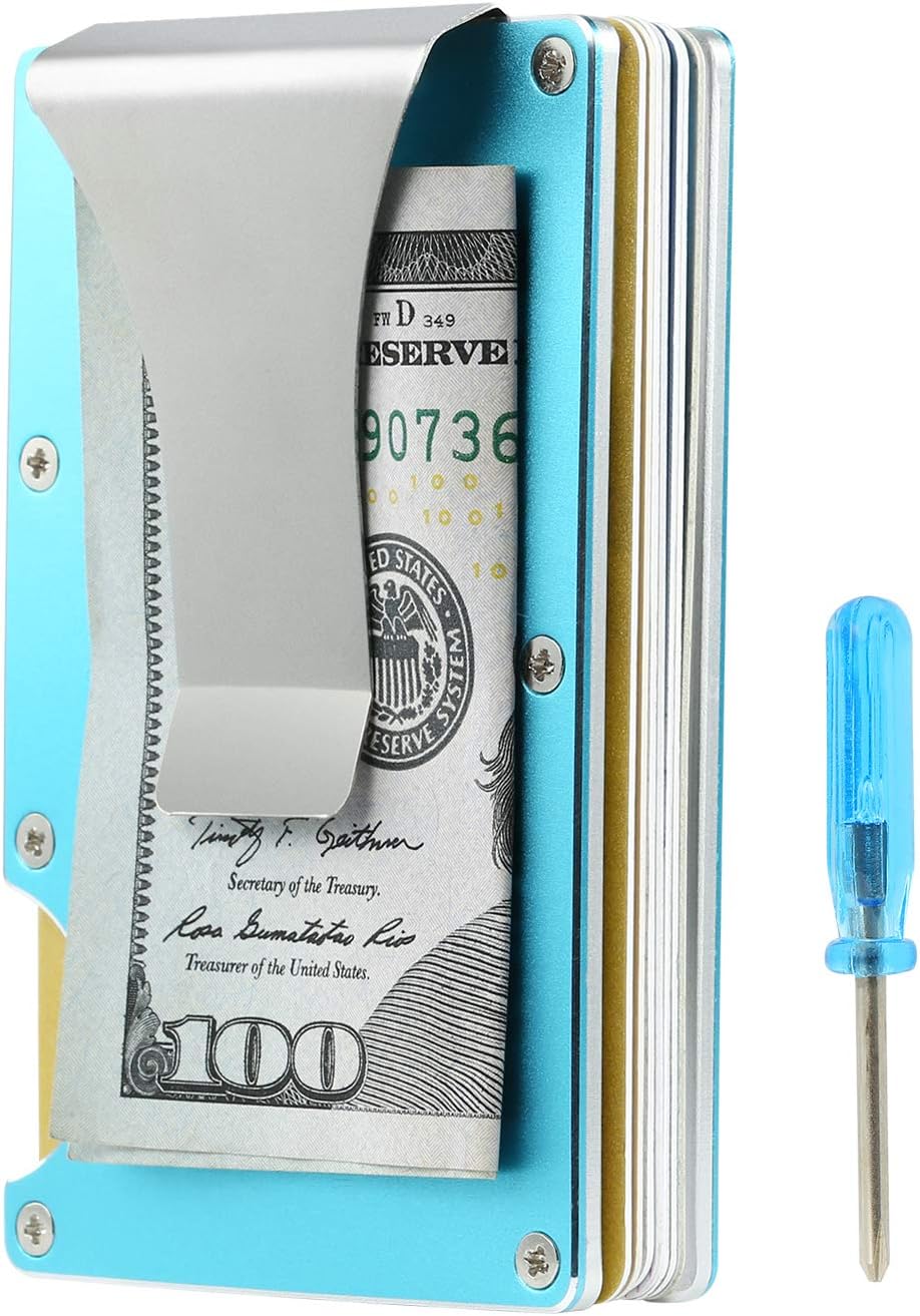 Metal RFID Blocking Wallet | Money Clip | Slim Wallet | Aluminum Metal Wallet | for Men