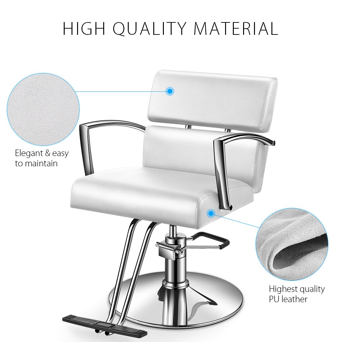 Baasha Beauty Pink Salon Hydraulic Styling Chair, Beauty Equipment Salon Chairs for Hair Stylist, Styling Chair for Salon Pink, Hair Stylist Chair, Hydraulic Chair: Beauty