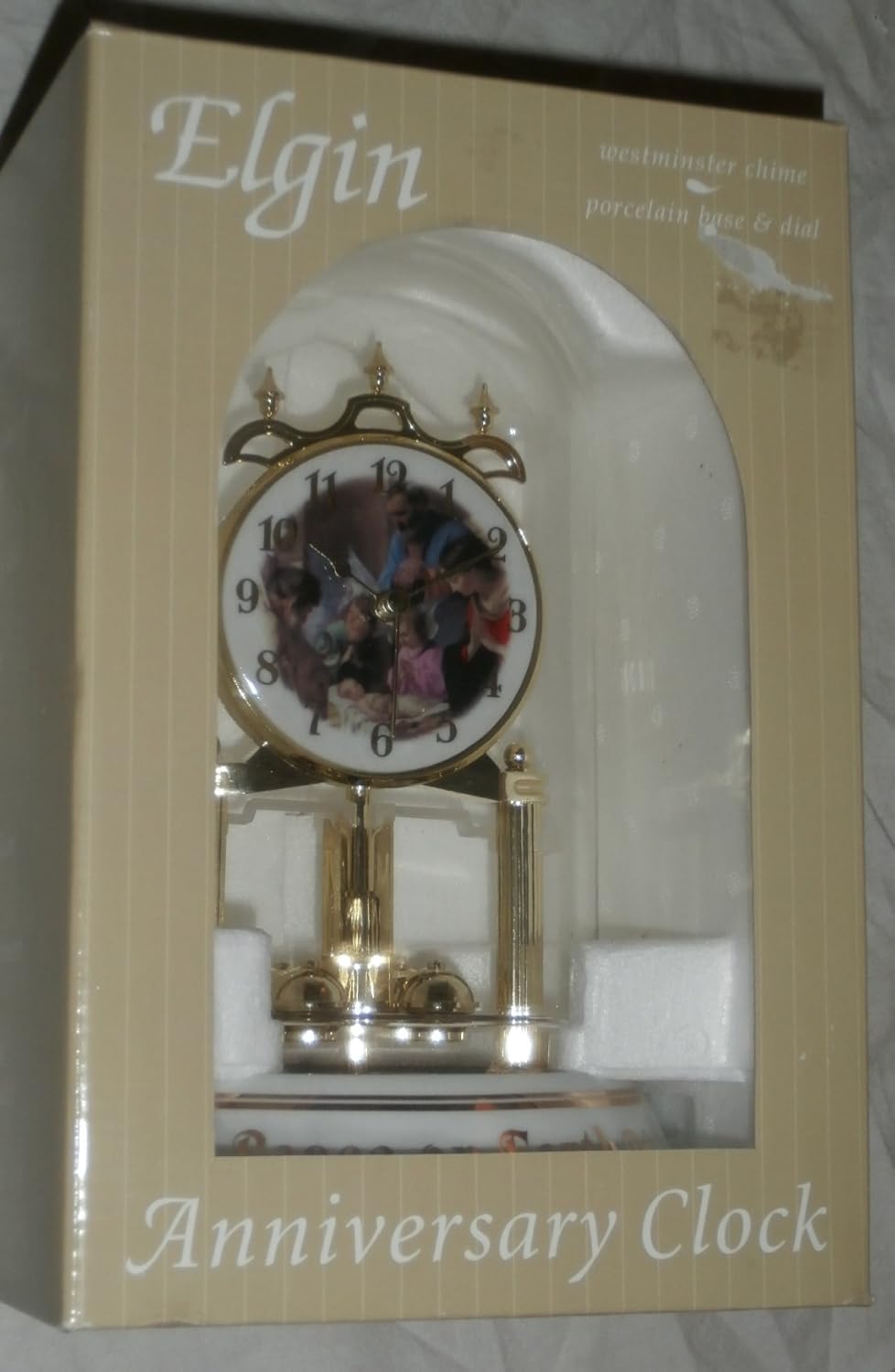 Elgin Westminster Chime Anniversary Clock Amazon.co.uk Kitchen & Home