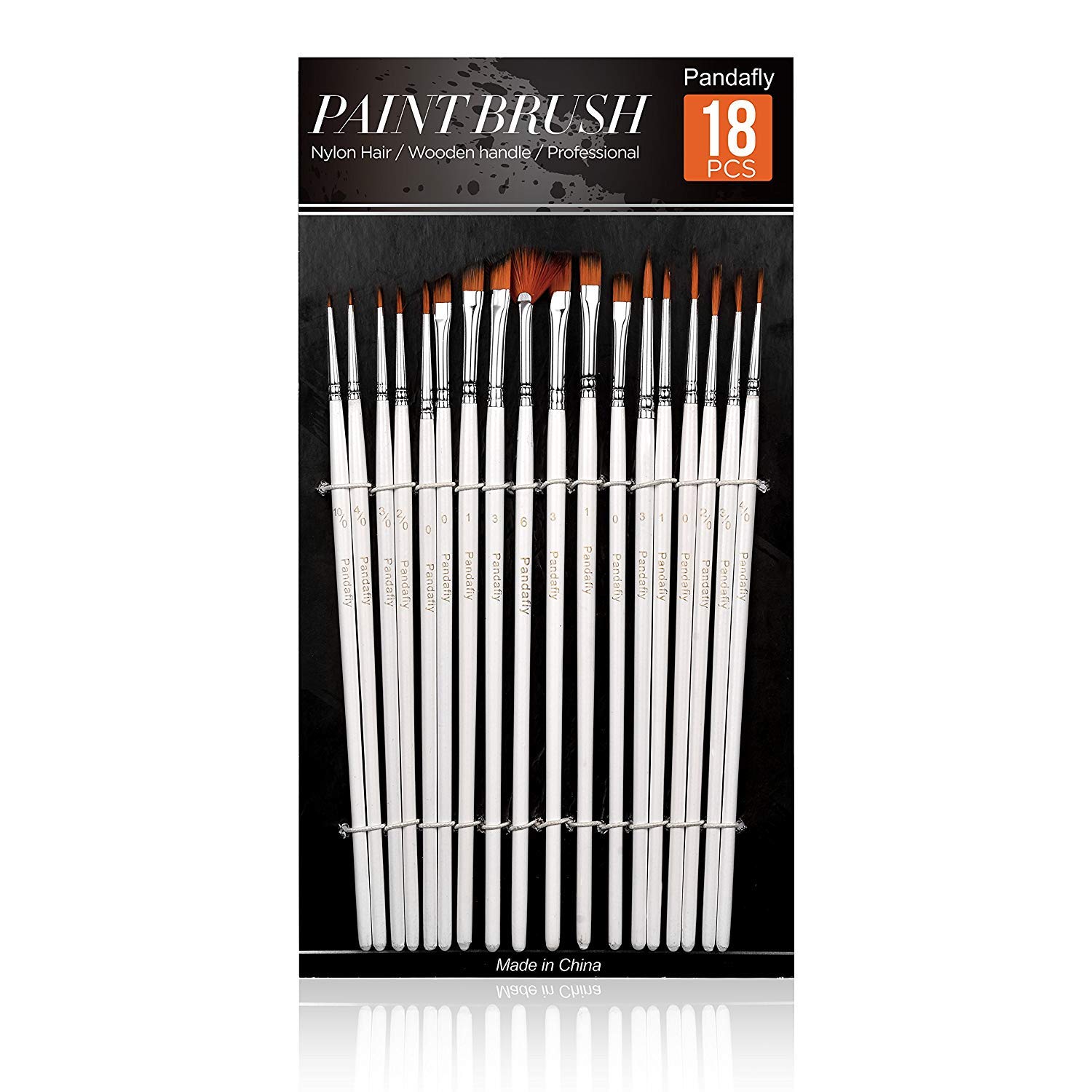 美しい Fine詳細ペイントブラシセット Pandafly 18個ミニチュアアクリルブラシfor Detailing アートペイント ロックpainting メディア 水彩 オイル Perfectミニチュアの モデル フィギュア ネイル 面 B077q4tffx 日本最大級 Bestrendin Com