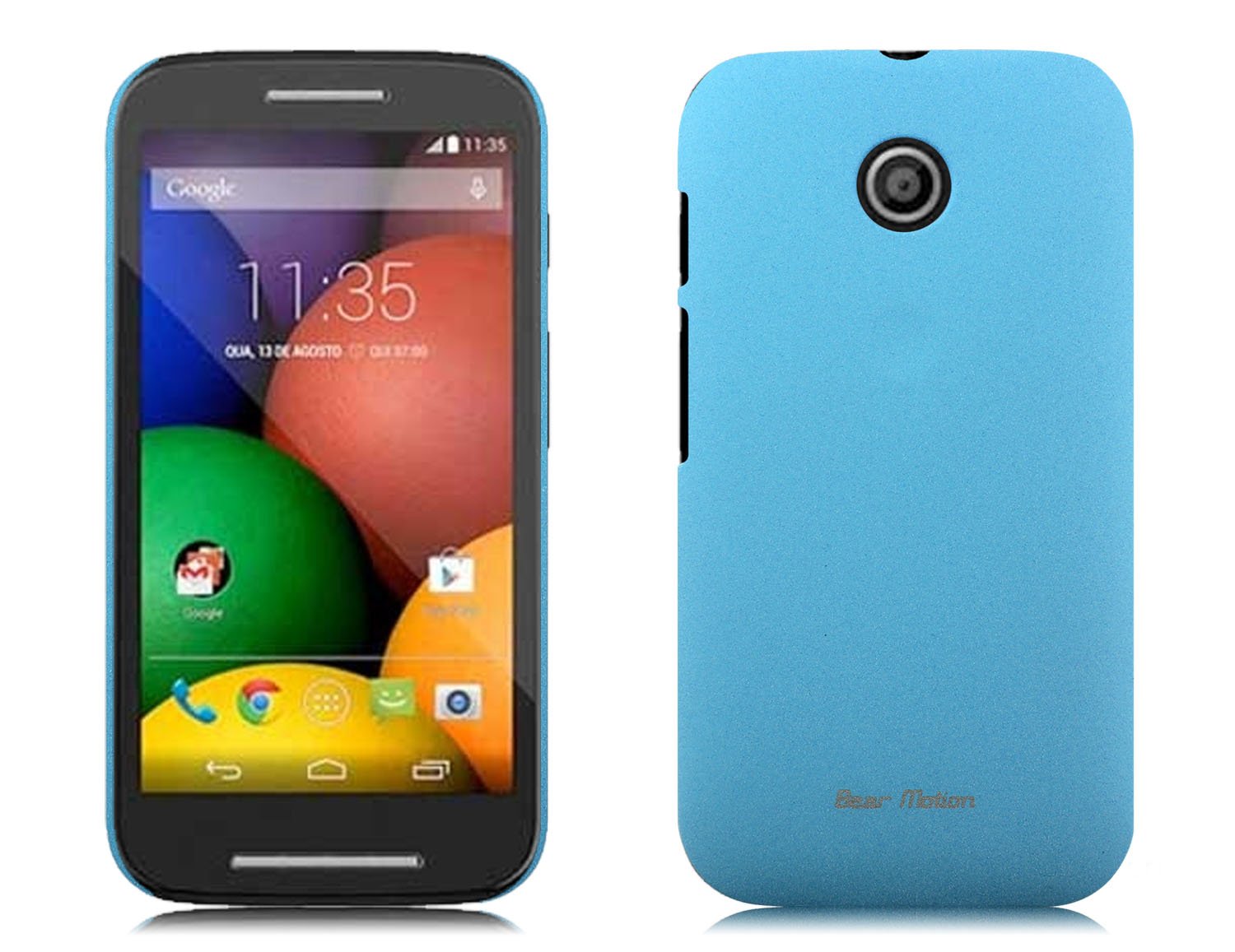 Bear Motion For Motorola Moto E Slim Black Cover Case For Motorola Moto E Xt1021 Xt1022 Xt1025 Blue Amazon In Electronics