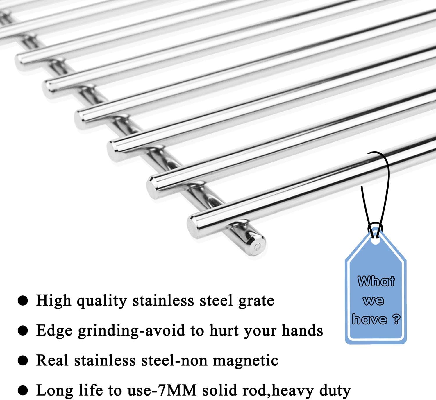 Hisencn Repair kit Replacement for Jenn Air 720-0337, 7200337, 720 0337 Gas Grill Model, 4pack Stainless Steel Burners Pipe Tube, Heat Plates Sheild Tent, Set of 3 Grill Cooking Grid Grates : Garden & Outdoor
