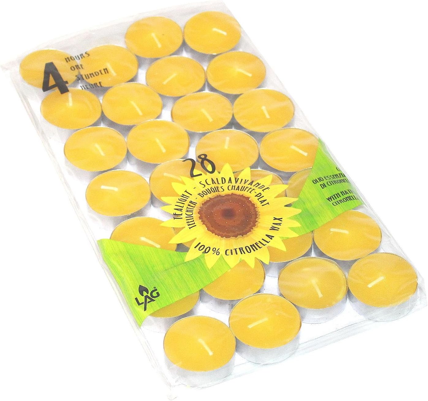 Graziani Summer Set of 28 Pieces Citro in The Tea Lights, Multi-Colour, One Size