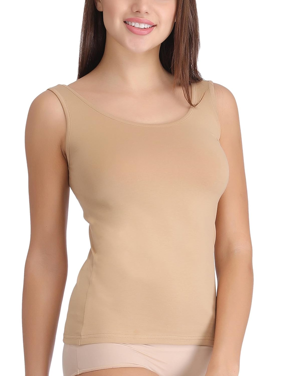 clovia women's stretchable cotton tank top