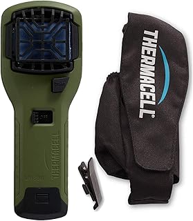 Thermacell Mückenabwehr Outdoor und Camping Repeller Gerät & MR-HJ Repeller Holster, oliv
