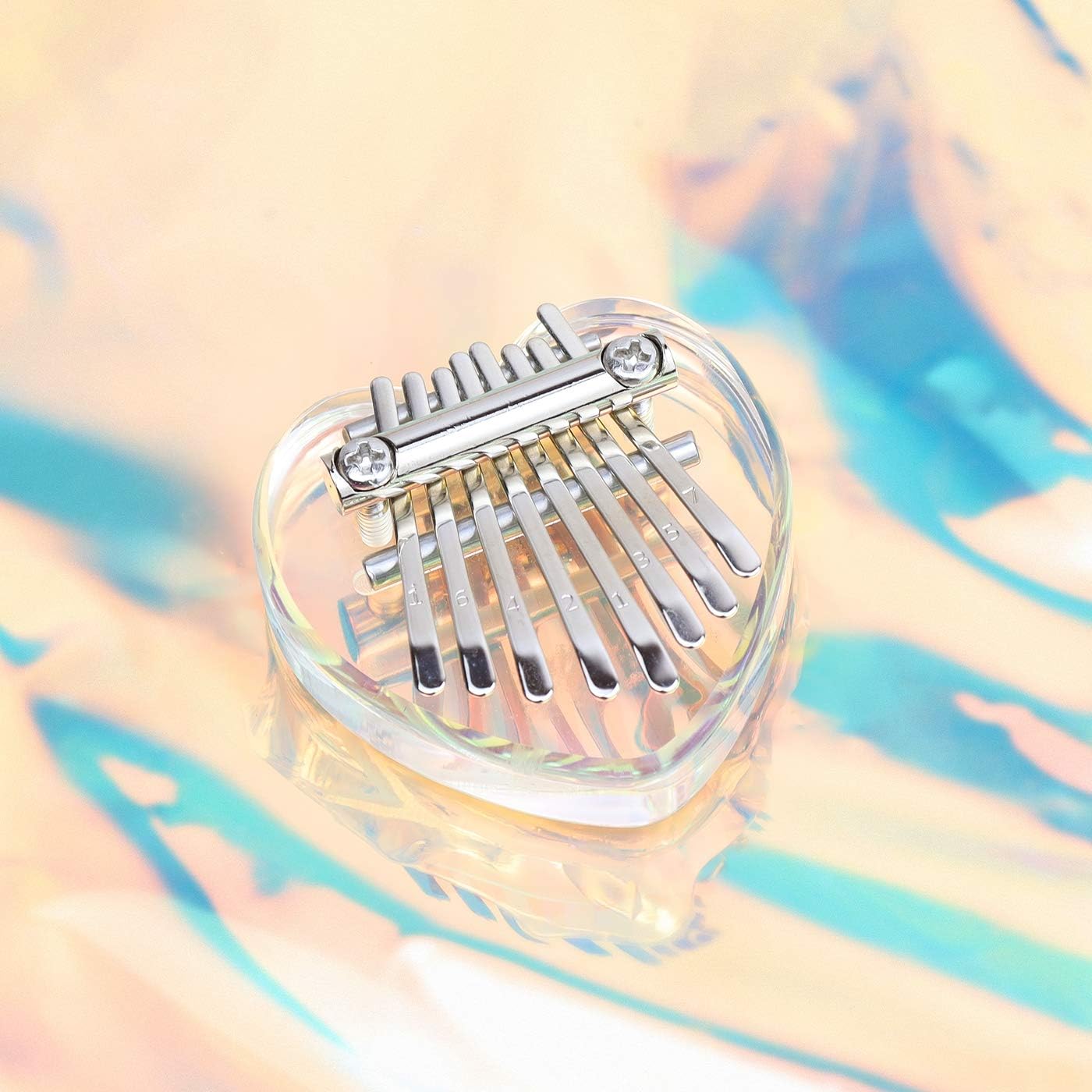 Alnicov 8 Keys Mini Crystal Kalimba,Thumb Piano Best Gift for Beginners in Birthday Christmas and Other Occasions - Image 4
