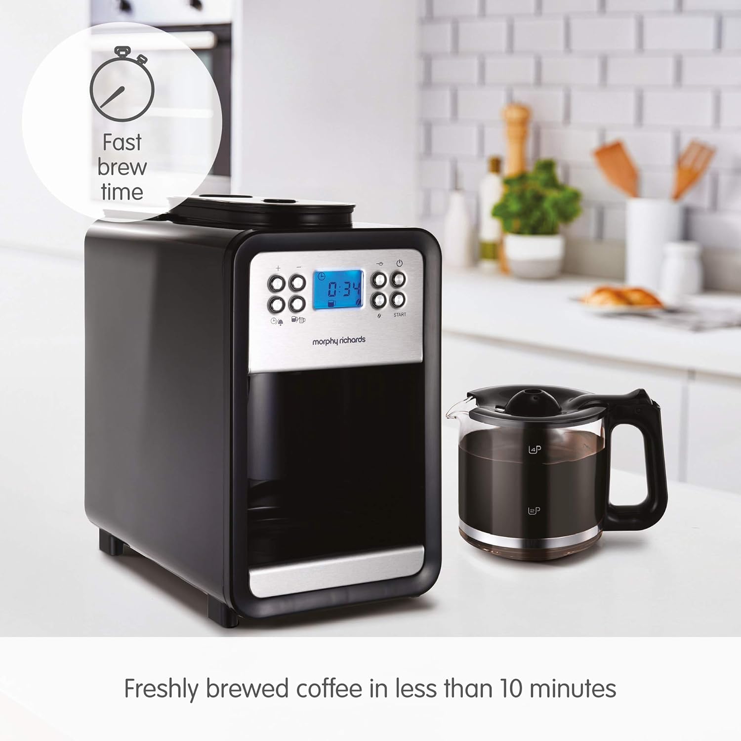 Morphy Richards 162101 Grind & Brew Bean To Cup Filter Coffee Machine