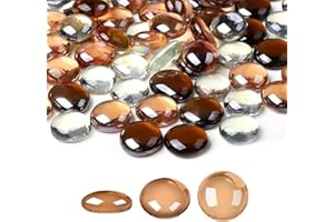 Suream 1 LB Glass Rocks, Rocks for Fish Tank, Sea Glass Beads for Table Scatter, Wedding Centerpiece, Art Crafts, Candle Hold