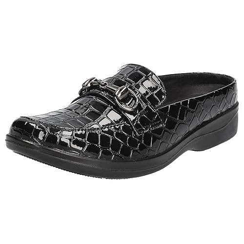 Easy Street Women's Nell Ballet-Flats, Black Croco, 5.5 - Amazon deal for $32.14