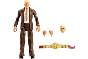 Mattel WWE Elite Action Figure & Accessories, Series #120, 6-inch Collectible Cody Rhodes with 25 Articulation Points & Swappable Hands