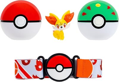 Pokémon Fenniken Clip N Go Belt Set 2-Inch Battle Figure Fire Type