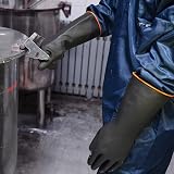 MIN-XL Heavy Duty Latex Gloves Chemical Resistant Safety Work Cleaning view 8