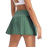 Betaven Mini Pleated Tennis Skirt for Women with Shorts Pockets High Waisted Golf Skirts Flowy Athletic Skorts