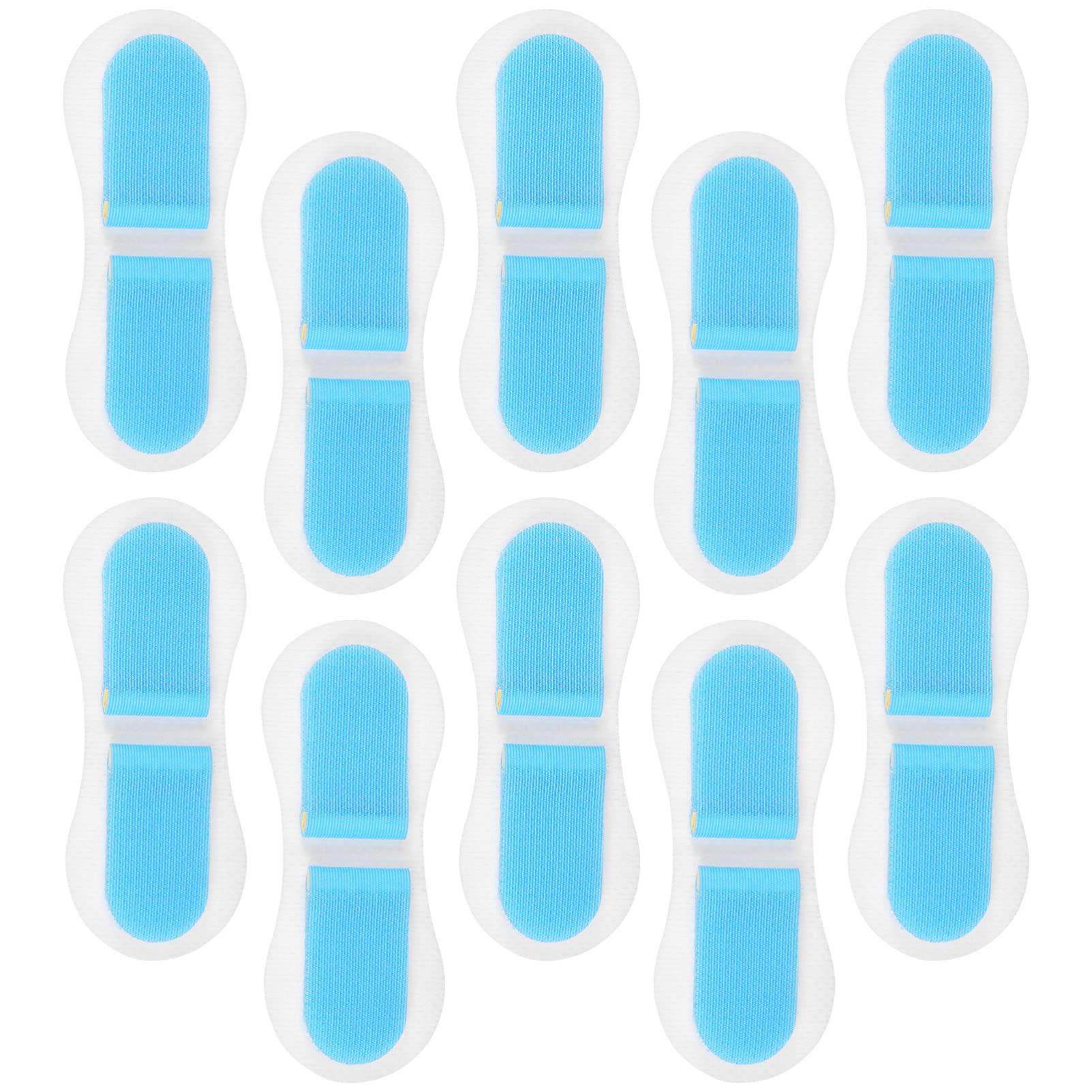 Healifty Catheter Stabilization Device Legband Holder Sticker Universal Fixing Bands Catheter Tube Holder White Blue 10Pcs