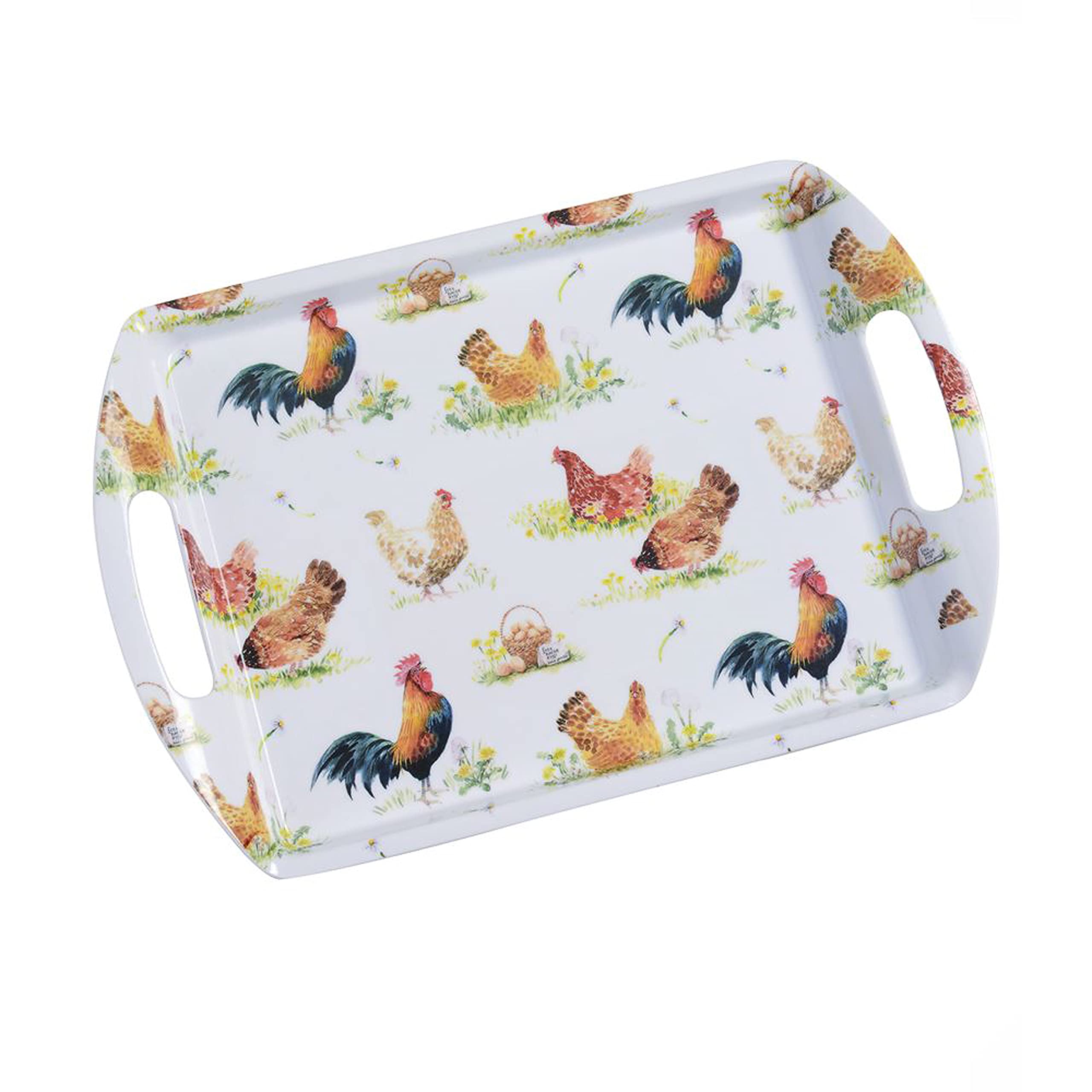 Eddingtons - Pecking Order - Melamine Tray (HANDLES)
