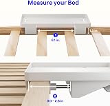 BedShelfie Bedside Shelf Cable Catch White Plastic Clip On Nightstand view 5