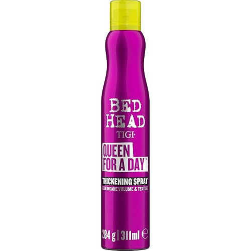 Bed Head by TIGI | Queen For a Day Thickening Hair Volume Spray | Professional Volumising Hair Products | Ideal For Fine, Flat And Thin Hair | 311ml, Packaging may vary