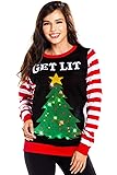 Tipsy Elves Women's Light Up Christmas Sweater