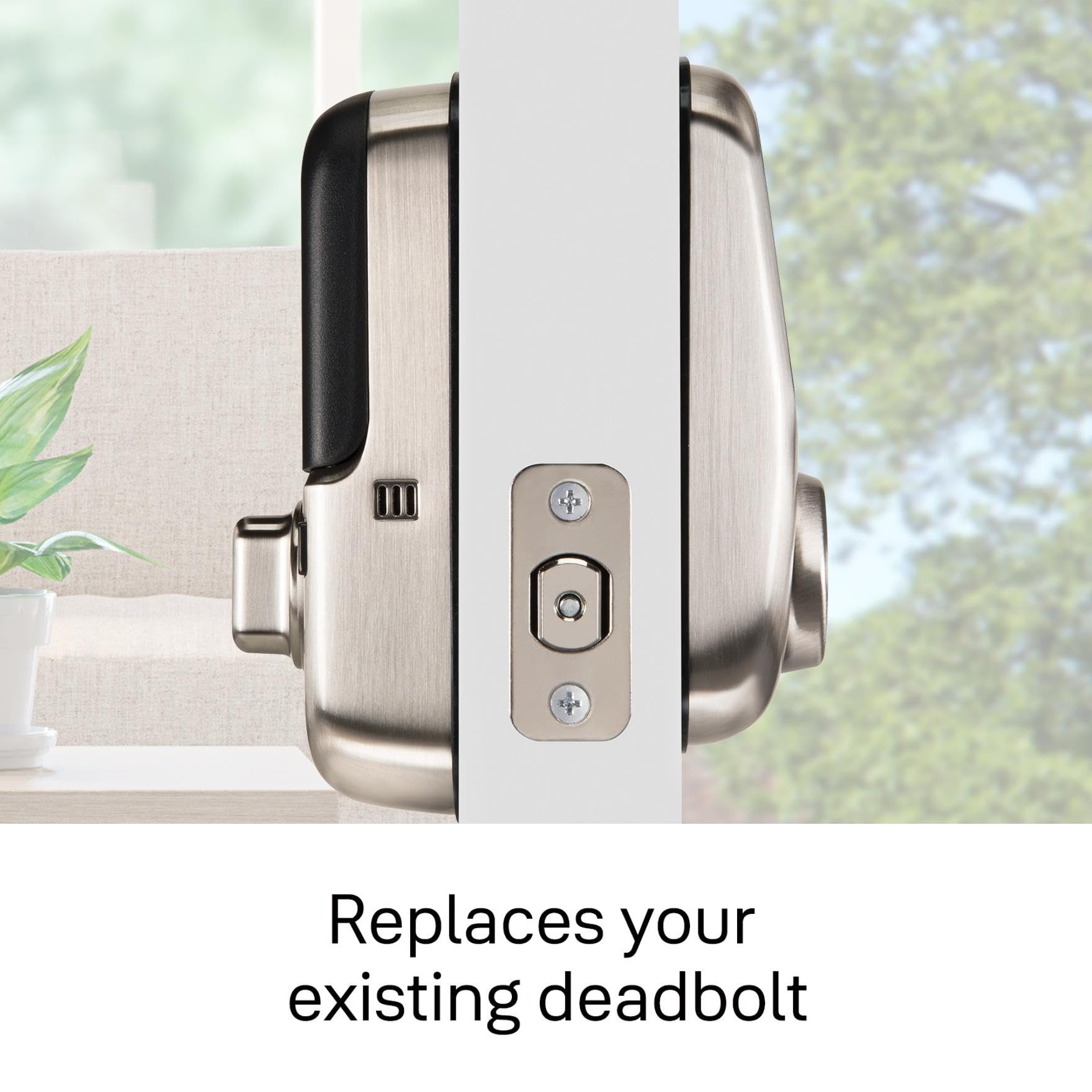 Yale Assure Lock with Wi-Fi – Satin Nickel Smart Lock for Front Door with Touchscreen Keypad, App Control, Backup Key, and Deadbolt – Secure Keyless Entry Door Lock, YRD226-CBA-619 - View 5