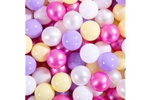 STARBOLO Ball Pit Balls for Toddlers -100pcs Phthalate Free BPA Free Crush Proof Play Balls Macaron Children's Ocean Balls Play Tent Pool Playhouse Playpen Party Decoration.