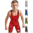Exxact Sports Sublimated Youth Wrestling Singlet For Boys, Premium Powerlifting Singlet, Kids Wrestling Singlets