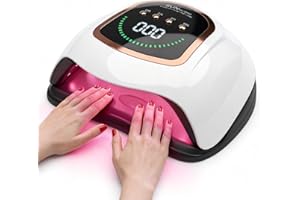 BEENLE UV LED Nail Lamp, 300W Professional UV Nail Dryer Light for Gel Nails with 72 Beads, Fast Curing Gel Polish Lamp Auto Sensor 4 Timer Setting, Nail Art Drying Tools for Fingernail and Toenail