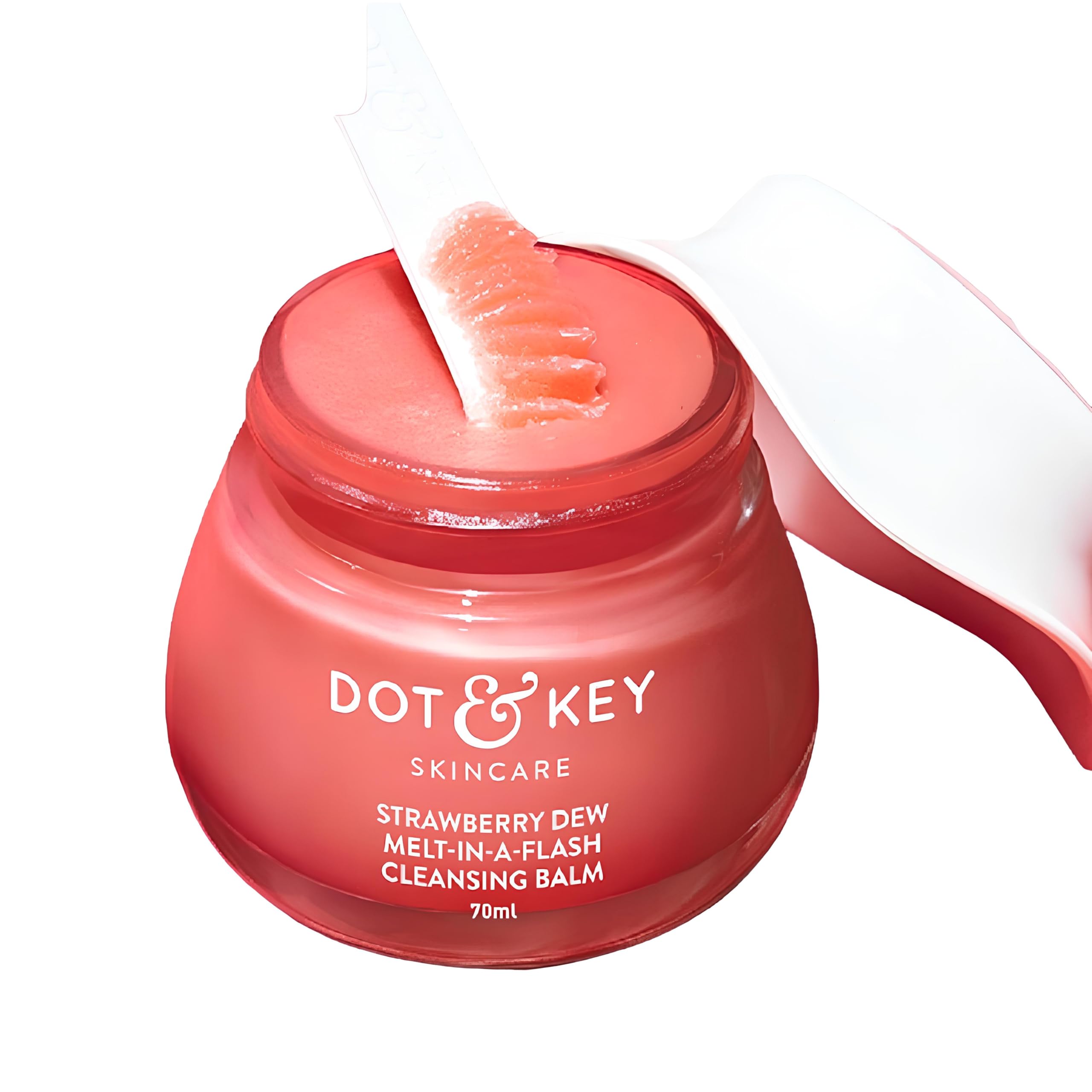 Dot & Key Strawberry Dew Melt-in-a-Flash Cleansing Balm - 70ml | Gentle, Hydrating, Makeup Remover for Fresh, Dewy Skin.