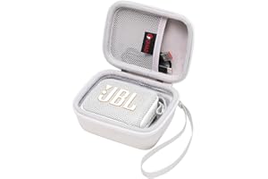XANAD Hard Case for JBL GO 4/ GO 3 Portable Bluetooth Speaker - Travel Protective Carrying Storage Case Bag(White)