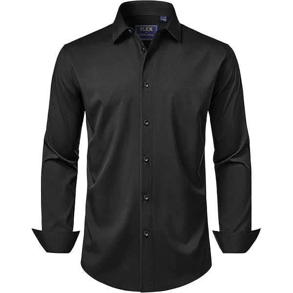 men's dress shirt with hidden zipper qolati Men's Muscle Fit Dress Shirts Stylish Hidden Zipper Long Sleeve Henleys Blouse Casual Button Down Business Formal Shirts