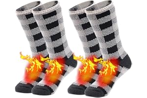 Sunew Warm Thermal Socks, Women Men Winter Insulate Heat Thick Heavy Crew Socks