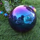 zosenda Stainless Steel Gazing Ball Set, 6 Pcs Multi-Colour Reflective Spheres view 3