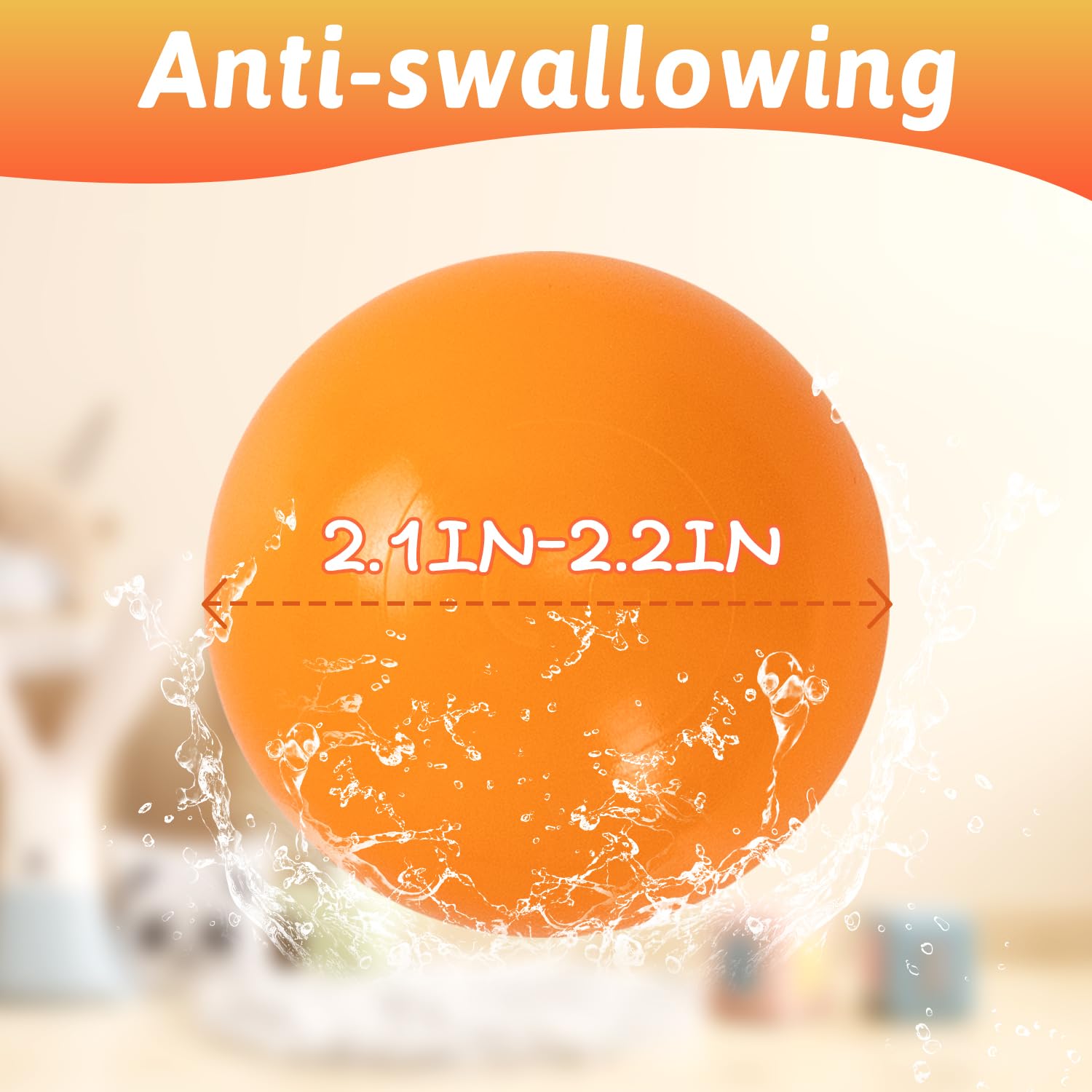 Markdang 170 PCS Ball Pit Balls 2.1-2.2” Free Crush Proof Plastic Ball for Baby and Toddler -8 Bright Colors with Zip Storage Bag,Baby Pool Water Toys,Kiddie Pool