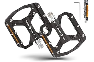 5 STAR HOME WAREHOUSE Home Warehouse Bicycle Pedals - 9/16" - Non-Slip Aluminum BMX Pedals with Reflectors - Lightweight Mountain Bike Pedals - Bike Pedal Incl. Allen Key