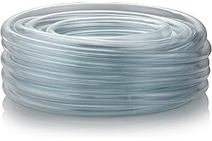 Alpine Corporation 100 Ft. PVC Tubing with 3/8" Inside Diameter for Ponds and Fountains, Clear